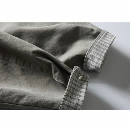 ウォッシュドグレー　ジップジャケット　N1234