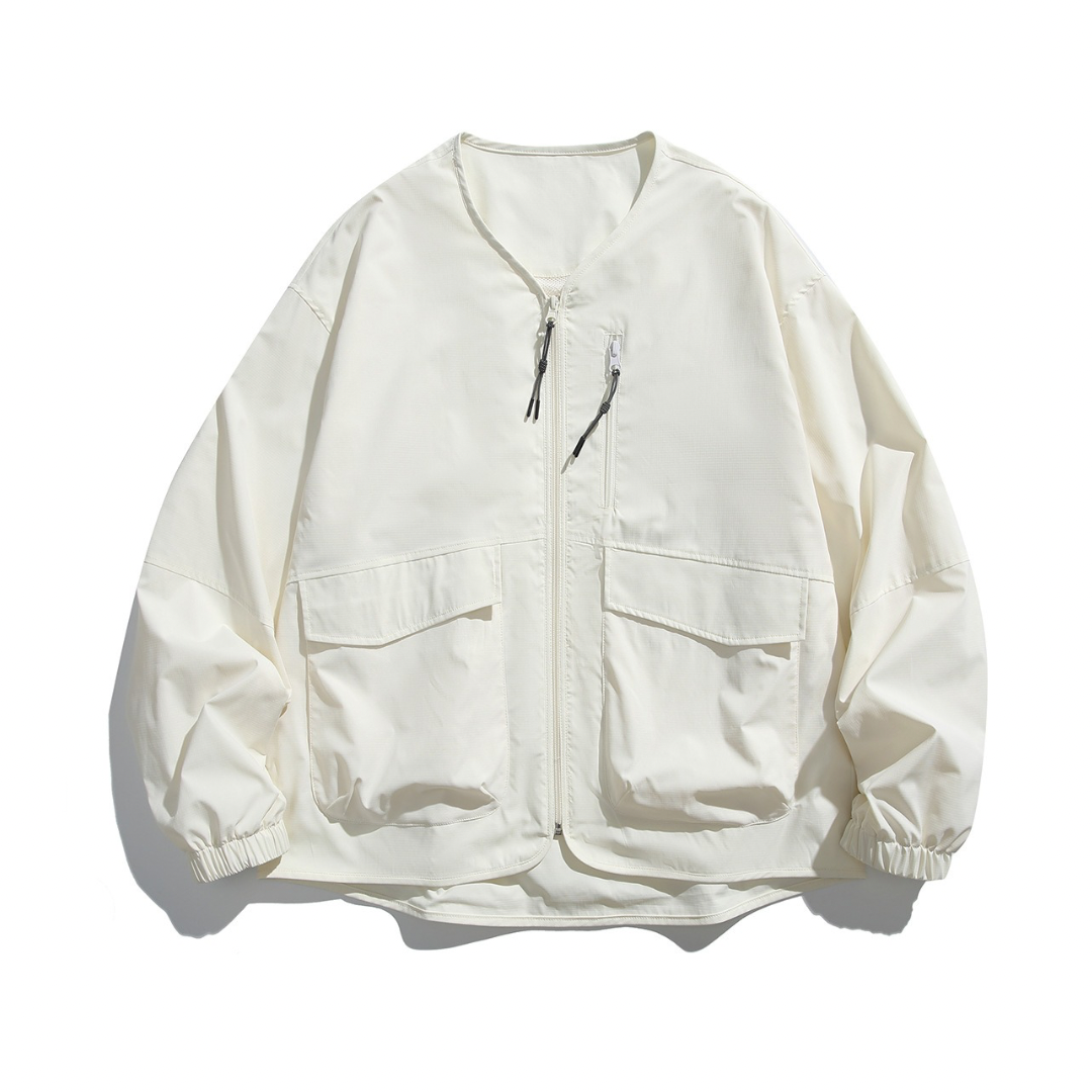 ポリエステル布帛　ユーティリティ　カーディガン　N1083