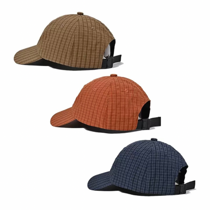 ナイロン　レトロチェック　キャップ　N1312