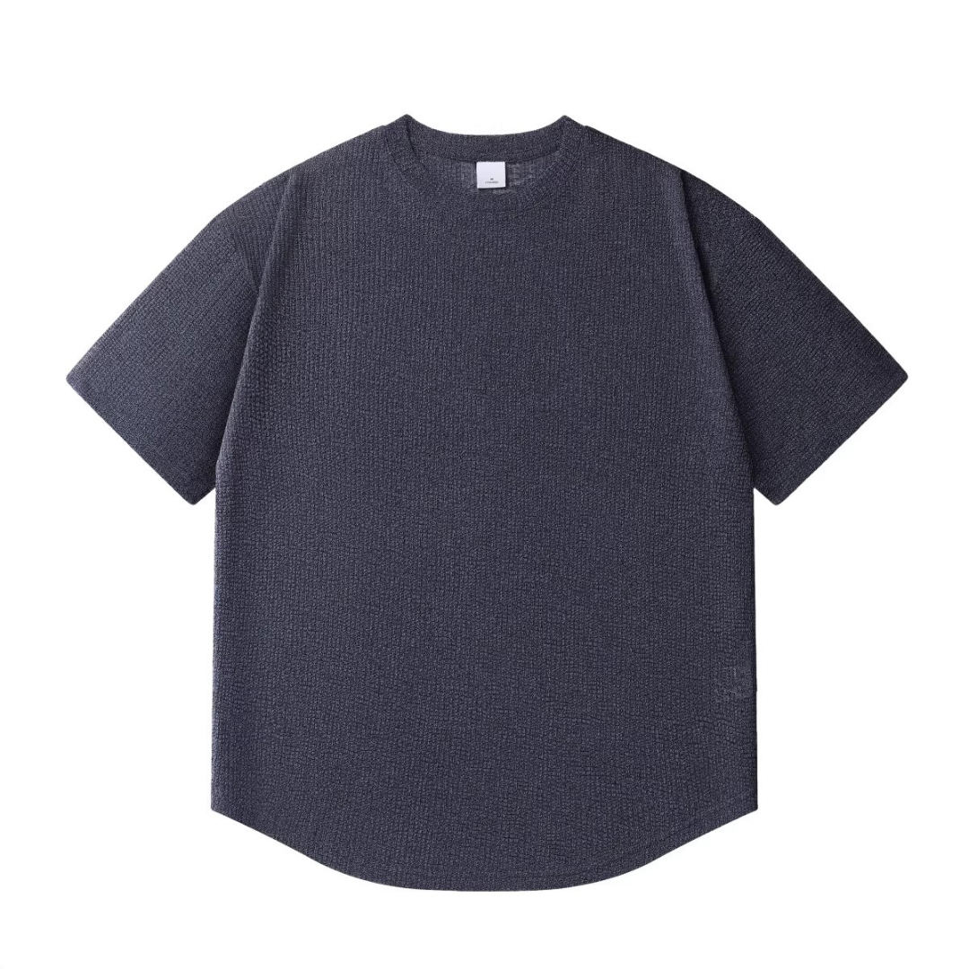 速乾ポリエステル　ラウンドヘム　ニットTシャツ　N1538