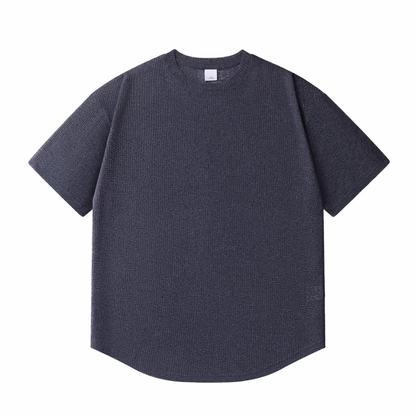 速乾ポリエステル　ラウンドヘム　ニットTシャツ　N1538
