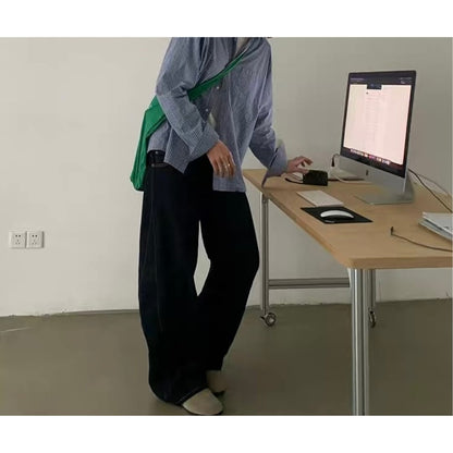デニム　ツイストワイド　パンツ　C265