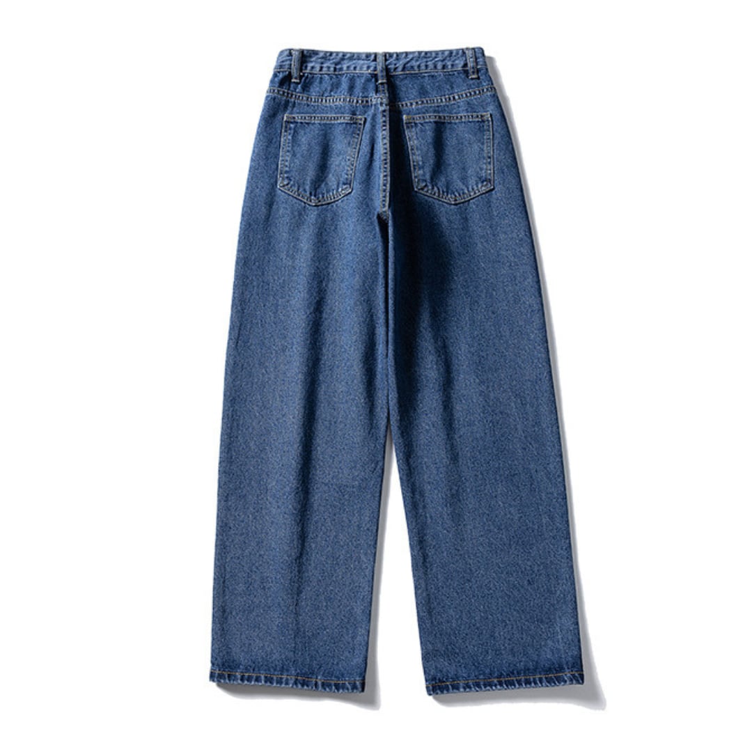 USEDウォッシュ　デニム　ワイドパンツ　C195