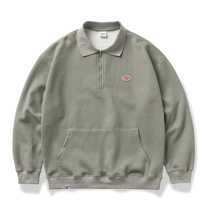 Waffle Half Zip Pullover C194
