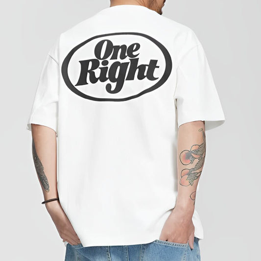 【One Right】ヘビーウェイト プリントTシャツ　B242