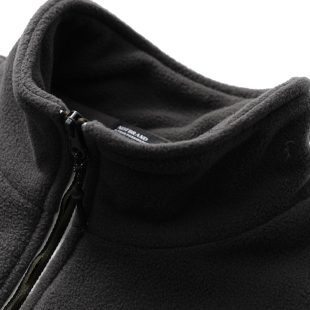 Fleece half-zip stand pullover C168