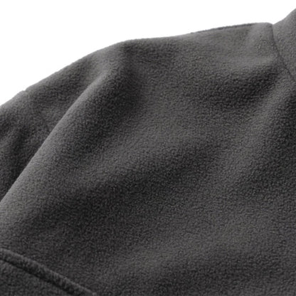 Fleece half-zip stand pullover C168