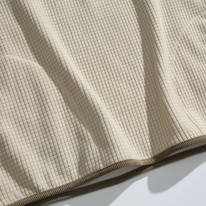PEワッフル　ハーフジップパーカー　C185
