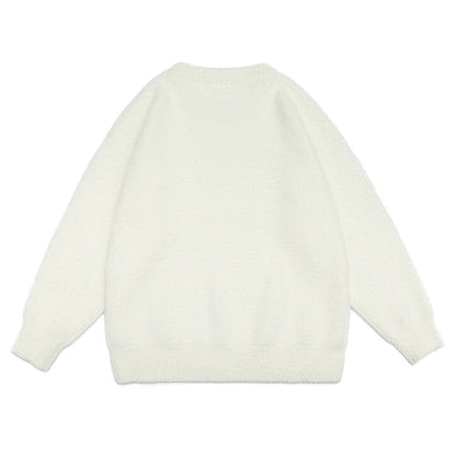 ファーフリース　クルーネックプルオーバー　C074