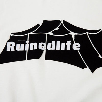 【Ruinedlife】ニッチデザイン　バックプリントTシャツ　B424