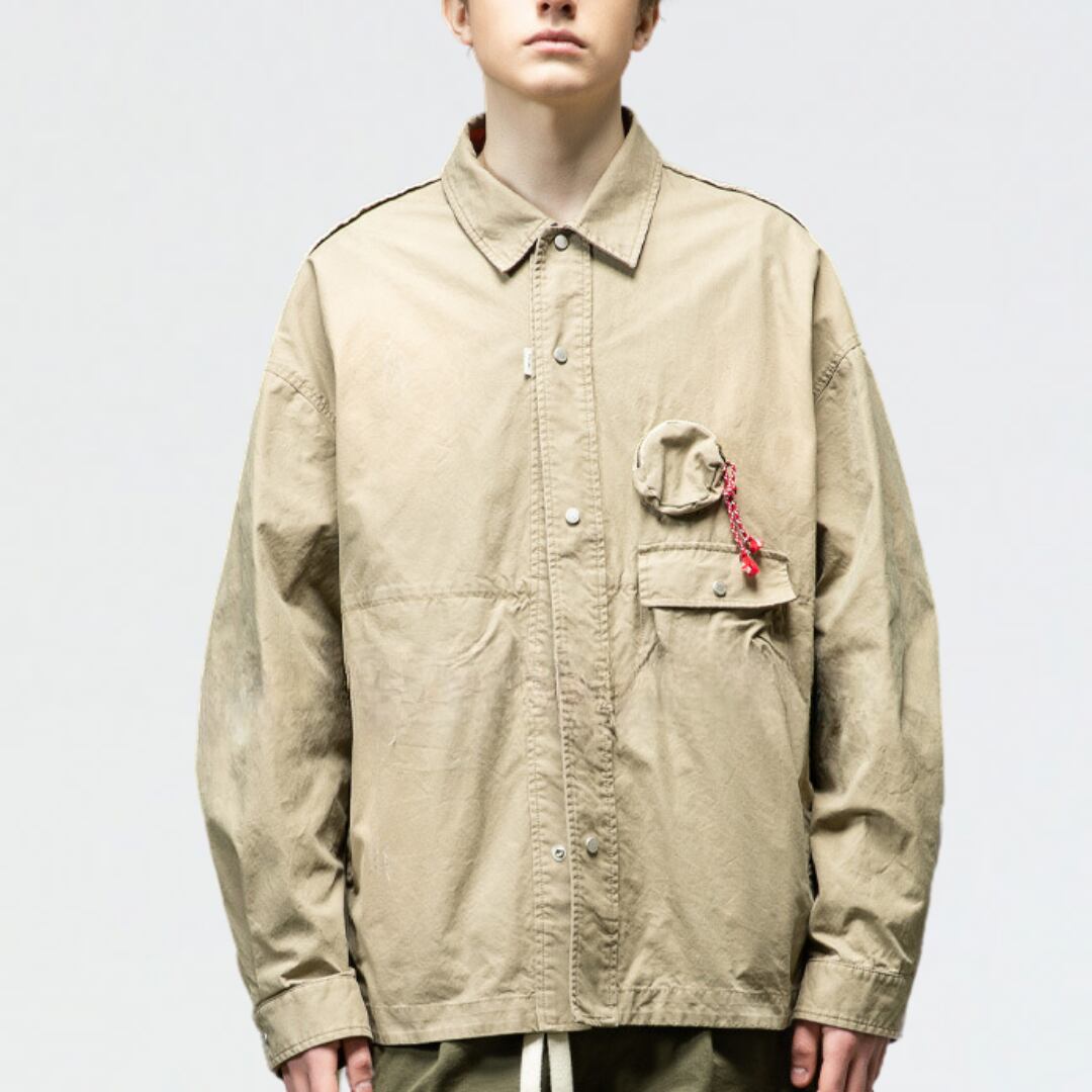 【Y.M.ORIGINAL】Pouch pocket　シャツジャケット　C127
