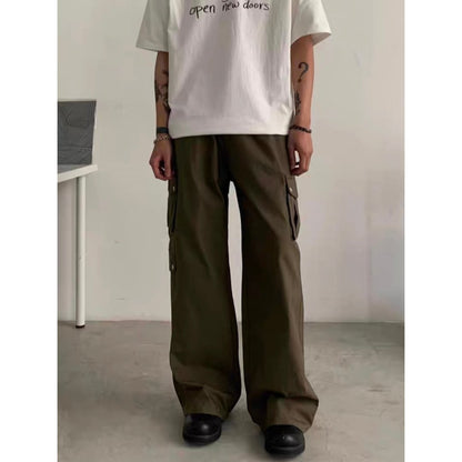 ワイドストレート　カーゴパンツ　C251