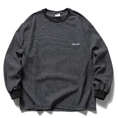 ミジンボーダー　ワンポイントロゴTシャツ　B524