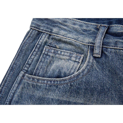 Vintageウォッシュ　デニム　ワイドパンツ　C196