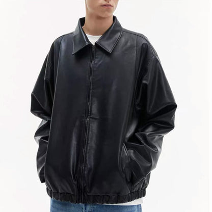 シングルレザー　ショートジャケット B559