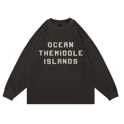 ヘビーウェイト Militaryロゴ 長袖Tシャツ　B689