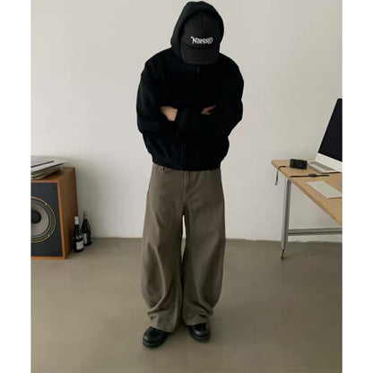 ウォッシュド　ツイストワイド　パンツ　C261