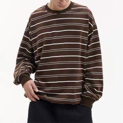 ドローコード　マルチボーダー長袖Tシャツ　B734