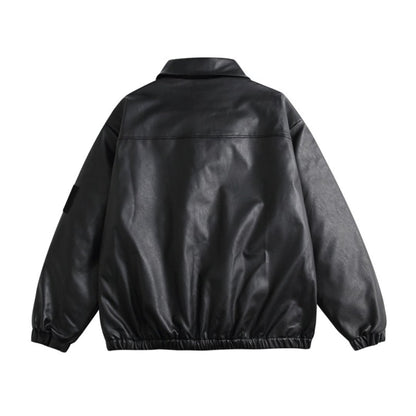PUレザー　ZIPジャケット　B678