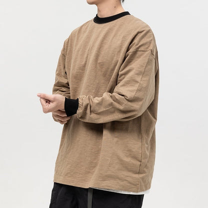 ■バイカラー 長袖Ｔシャツ　B044