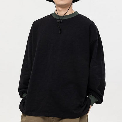 ■バイカラー 長袖Ｔシャツ　B044