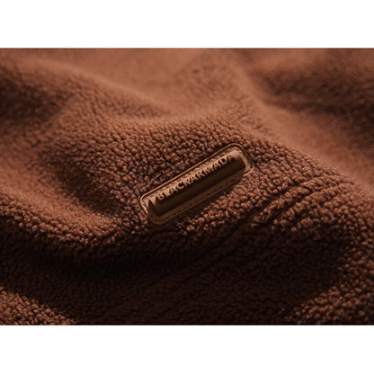 Half button fleece hooded pullover C245