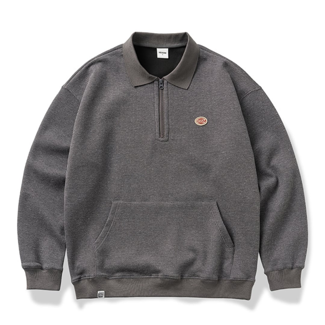 Waffle Half Zip Pullover C194