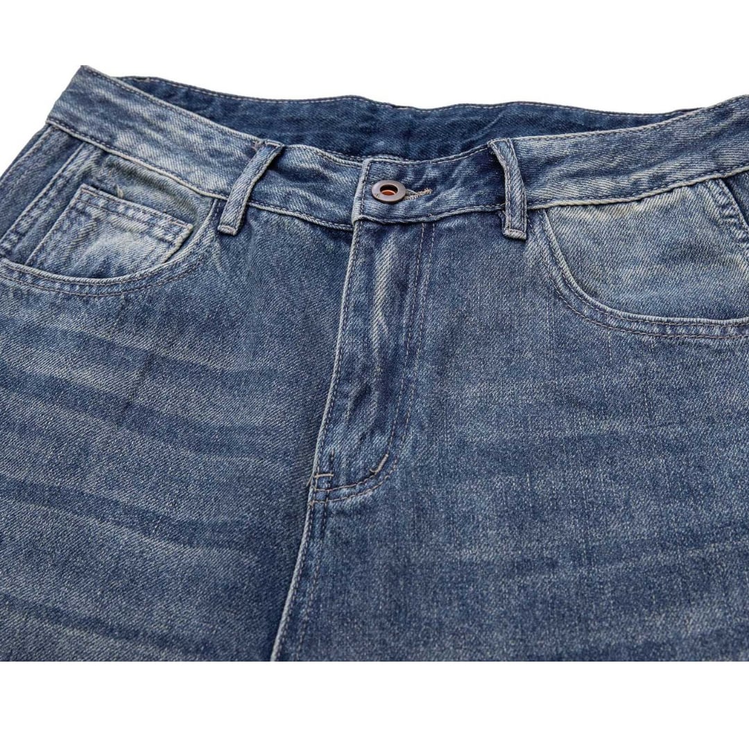 Vintageウォッシュ　デニム　ワイドパンツ　C196