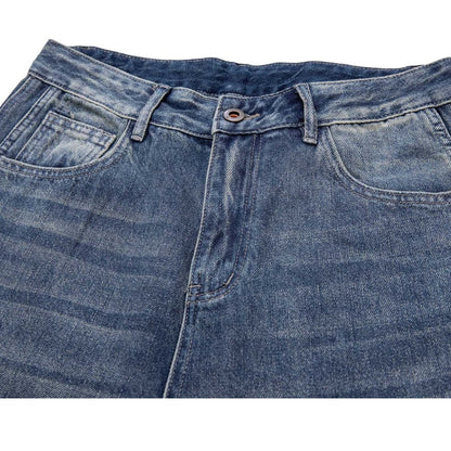 Vintageウォッシュ　デニム　ワイドパンツ　C196