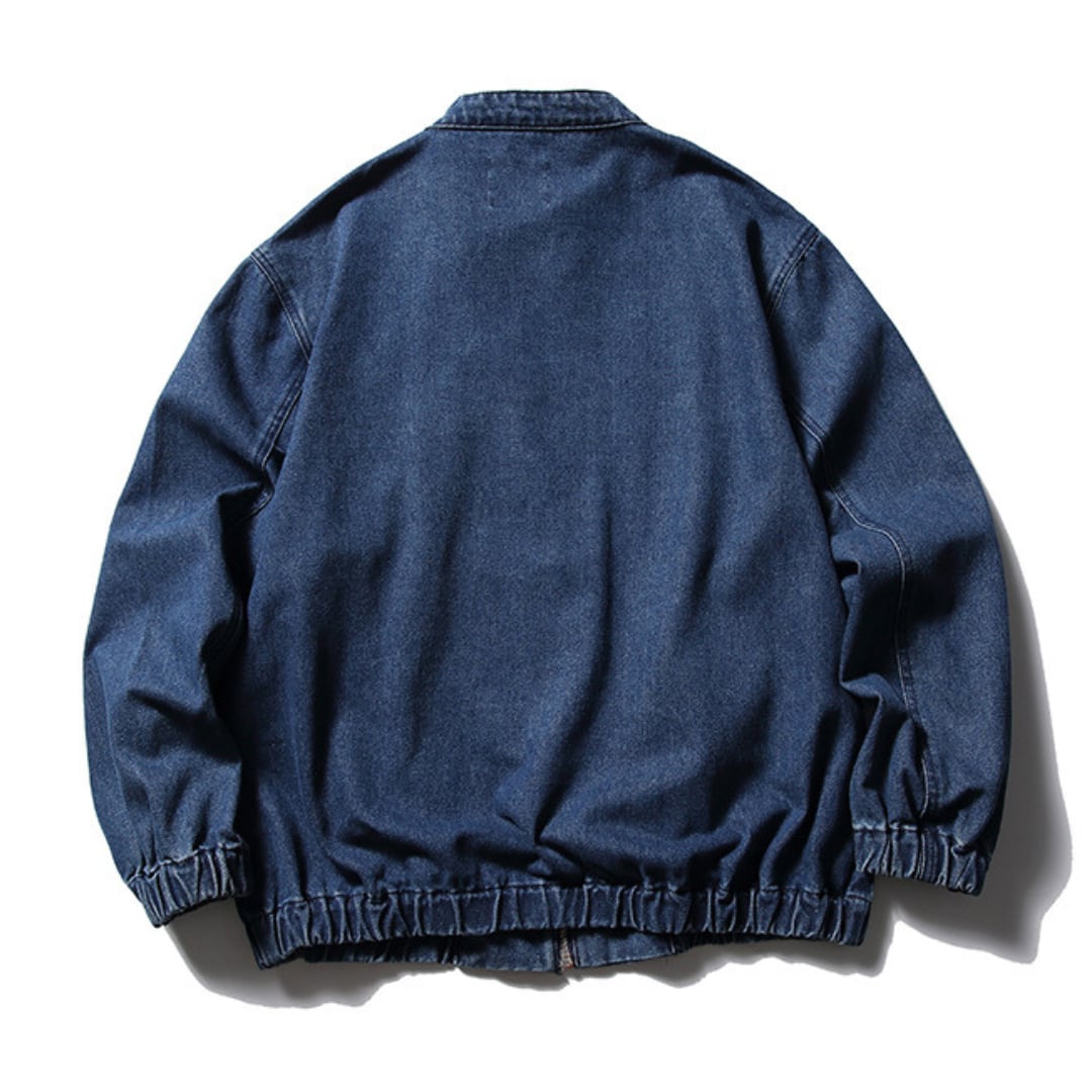 デニム シングルライダース ジャケット　B683