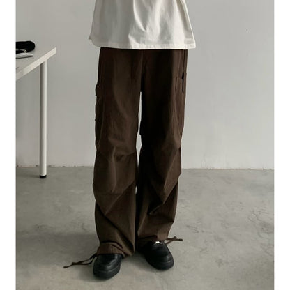 ワイドドレープ　イージーカーゴパンツ　B600