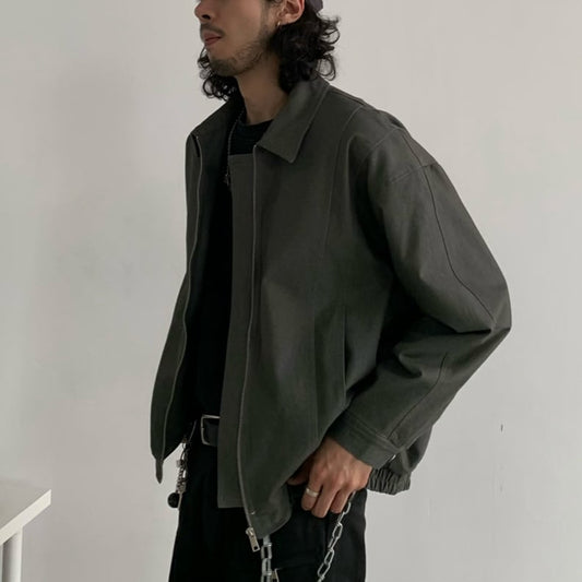 クロップド　ジップジャケット　B542