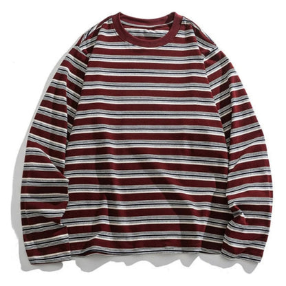 マルチボーダー　長袖Tシャツ　N1821