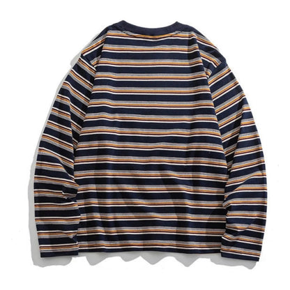 マルチボーダー　長袖Tシャツ　N1821
