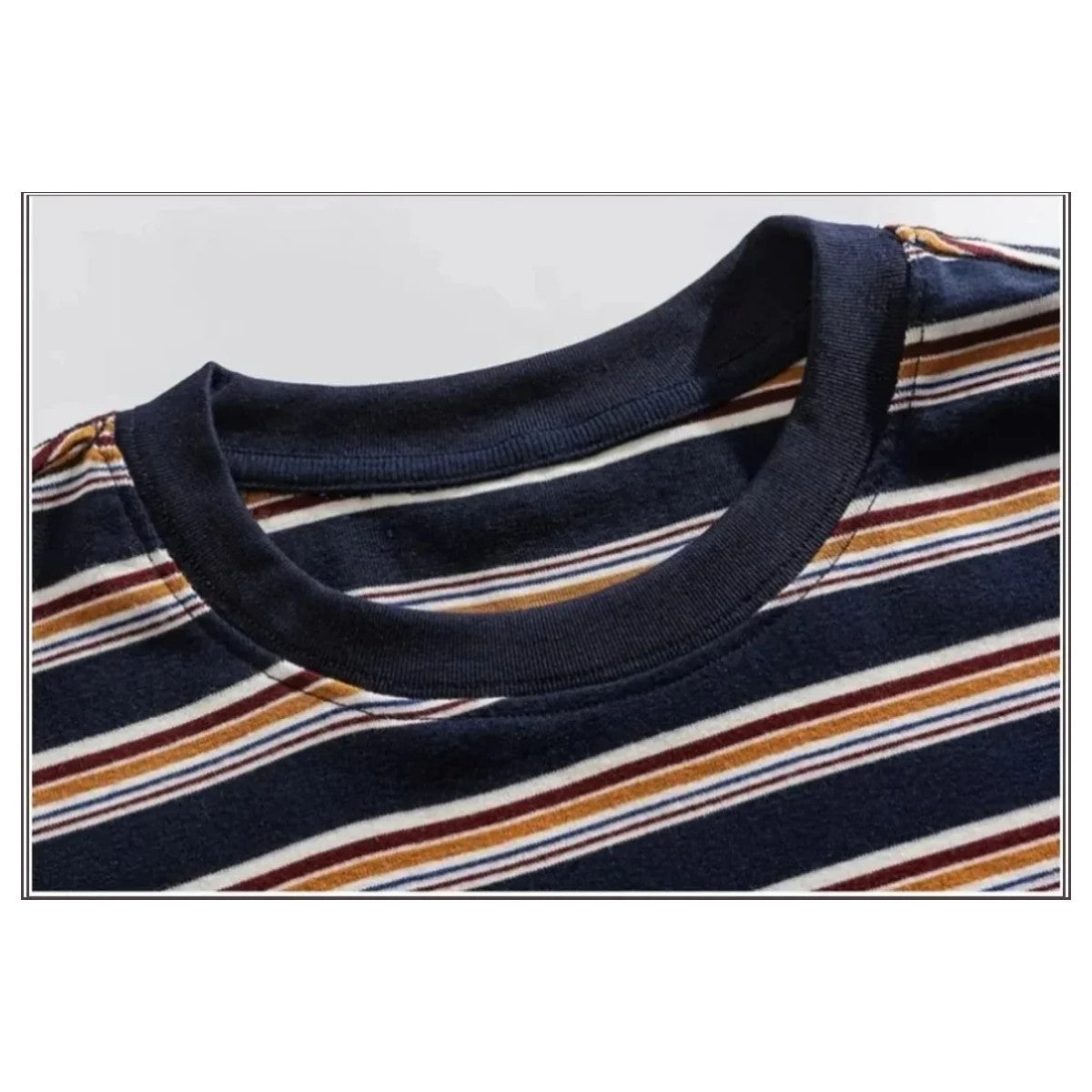 マルチボーダー　長袖Tシャツ　N1821