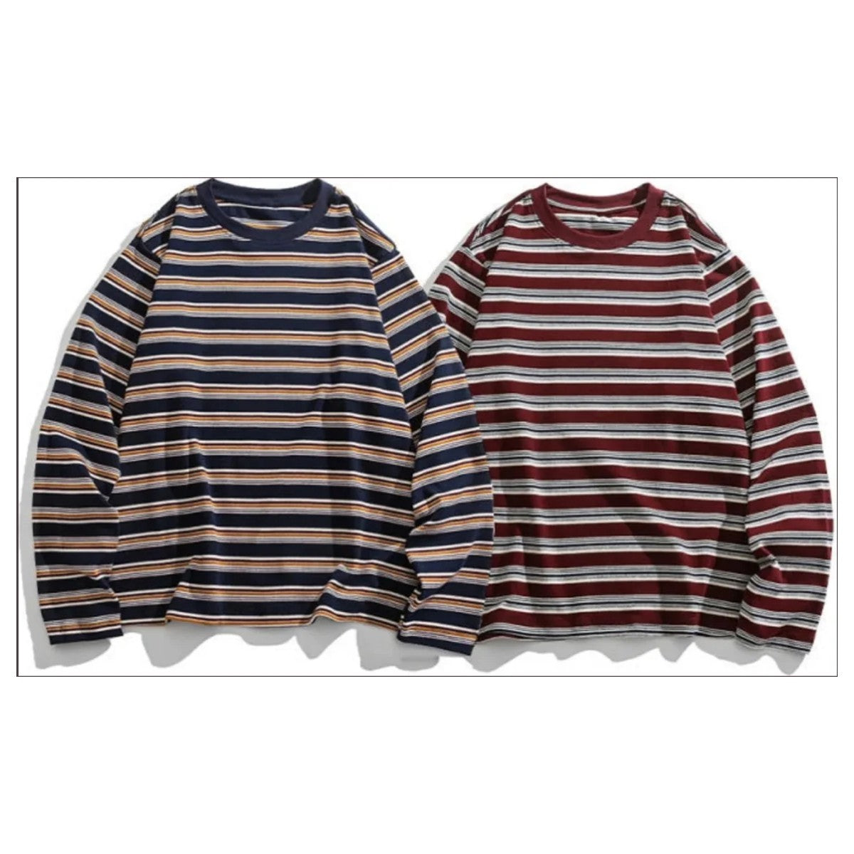 マルチボーダー　長袖Tシャツ　N1821