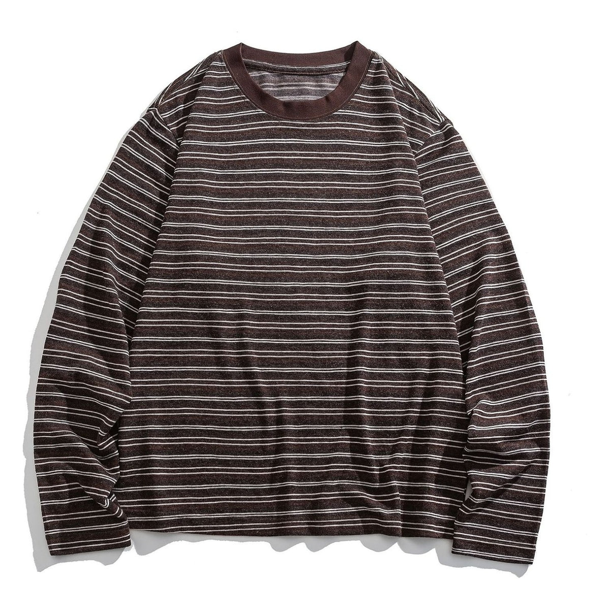 レーヨン混　マルチボーダー　長袖Tシャツ　N1824