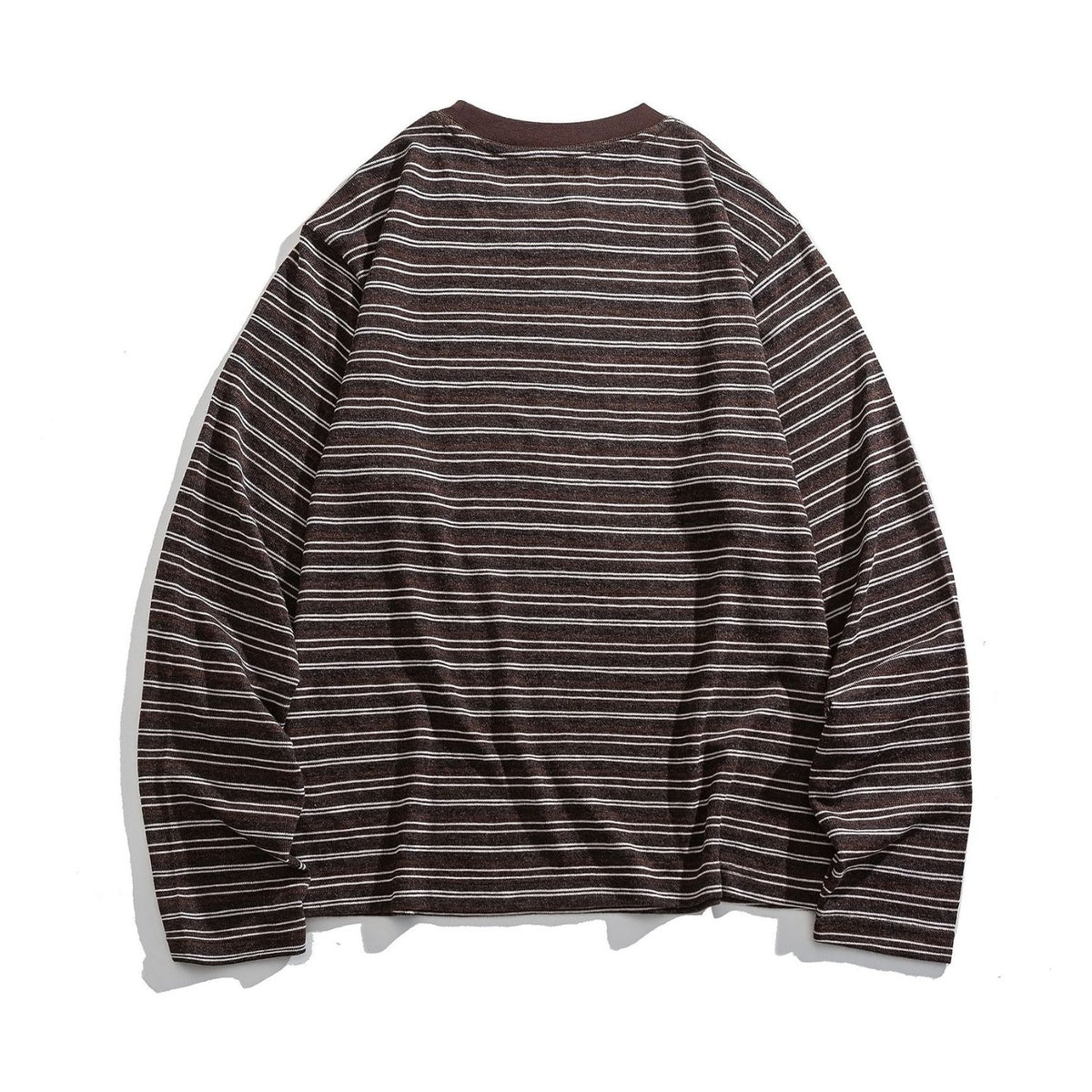 レーヨン混　マルチボーダー　長袖Tシャツ　N1824