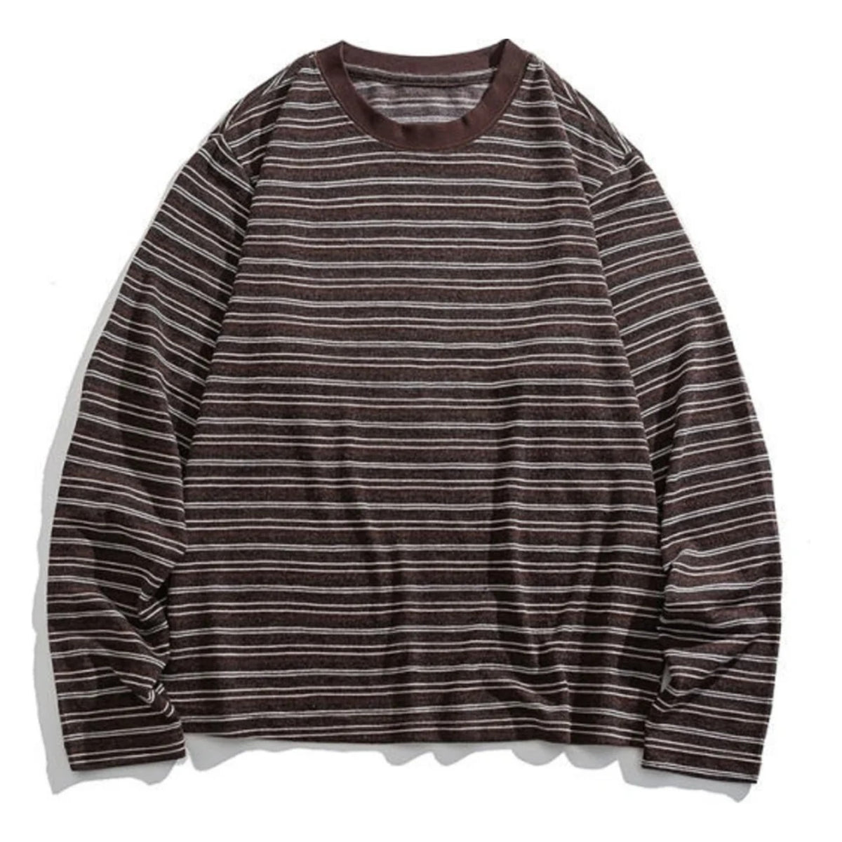レーヨン混　マルチボーダー　長袖Tシャツ　N1824