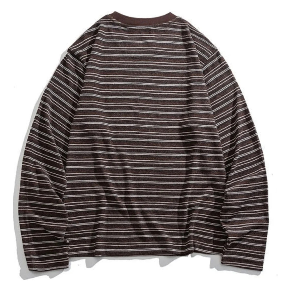 レーヨン混　マルチボーダー　長袖Tシャツ　N1824
