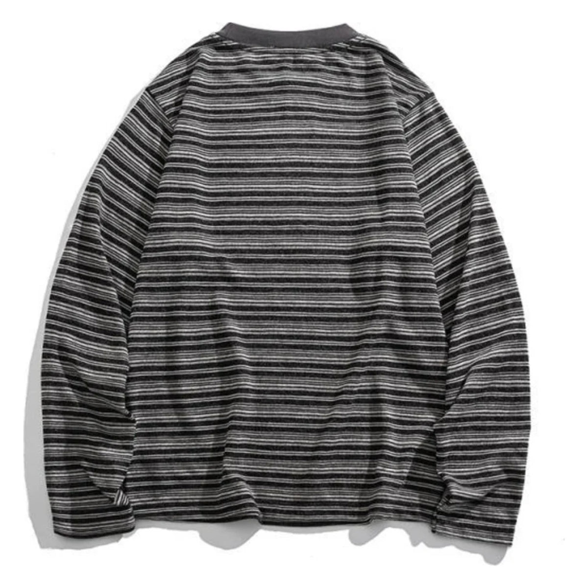 レーヨン混　マルチボーダー　長袖Tシャツ　N1824