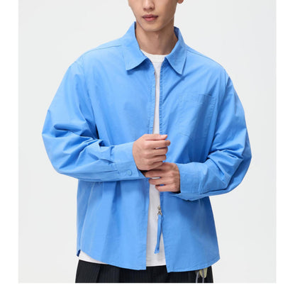 ステッチライン　ZIPシャツジャケット　N1833
