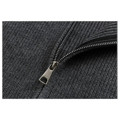 バイカラーラグラン　ZIPニットブルゾン　N1848