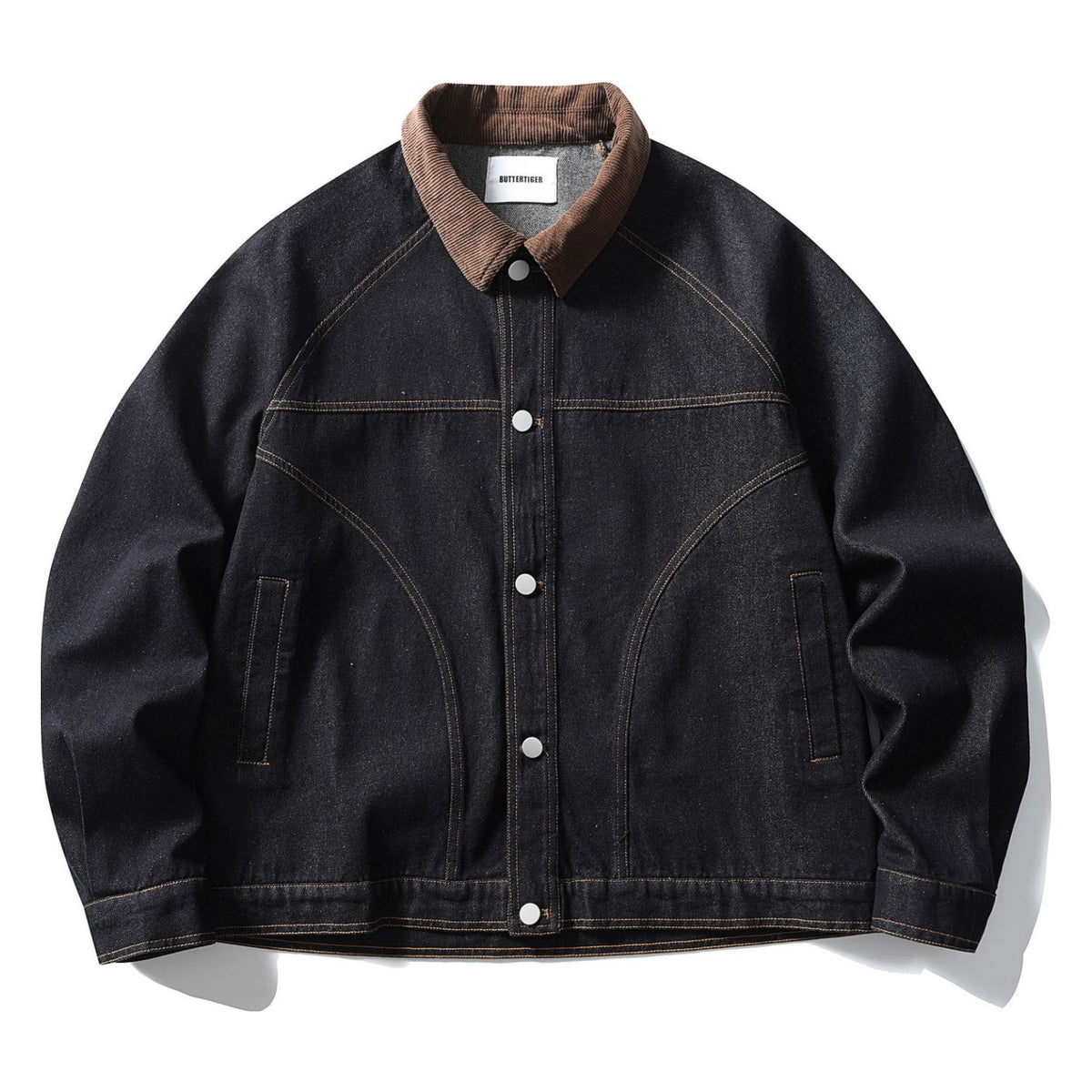 コーデュロイカラー　デニムジャケット　N1849