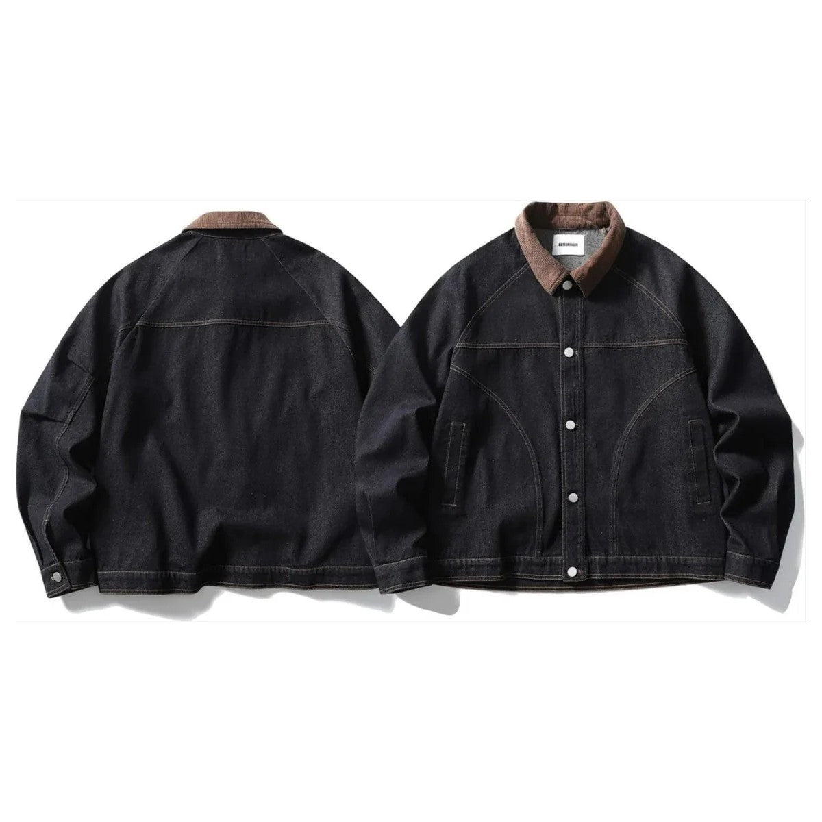 コーデュロイカラー　デニムジャケット　N1849
