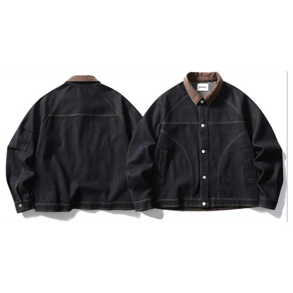 コーデュロイカラー　デニムジャケット　N1849
