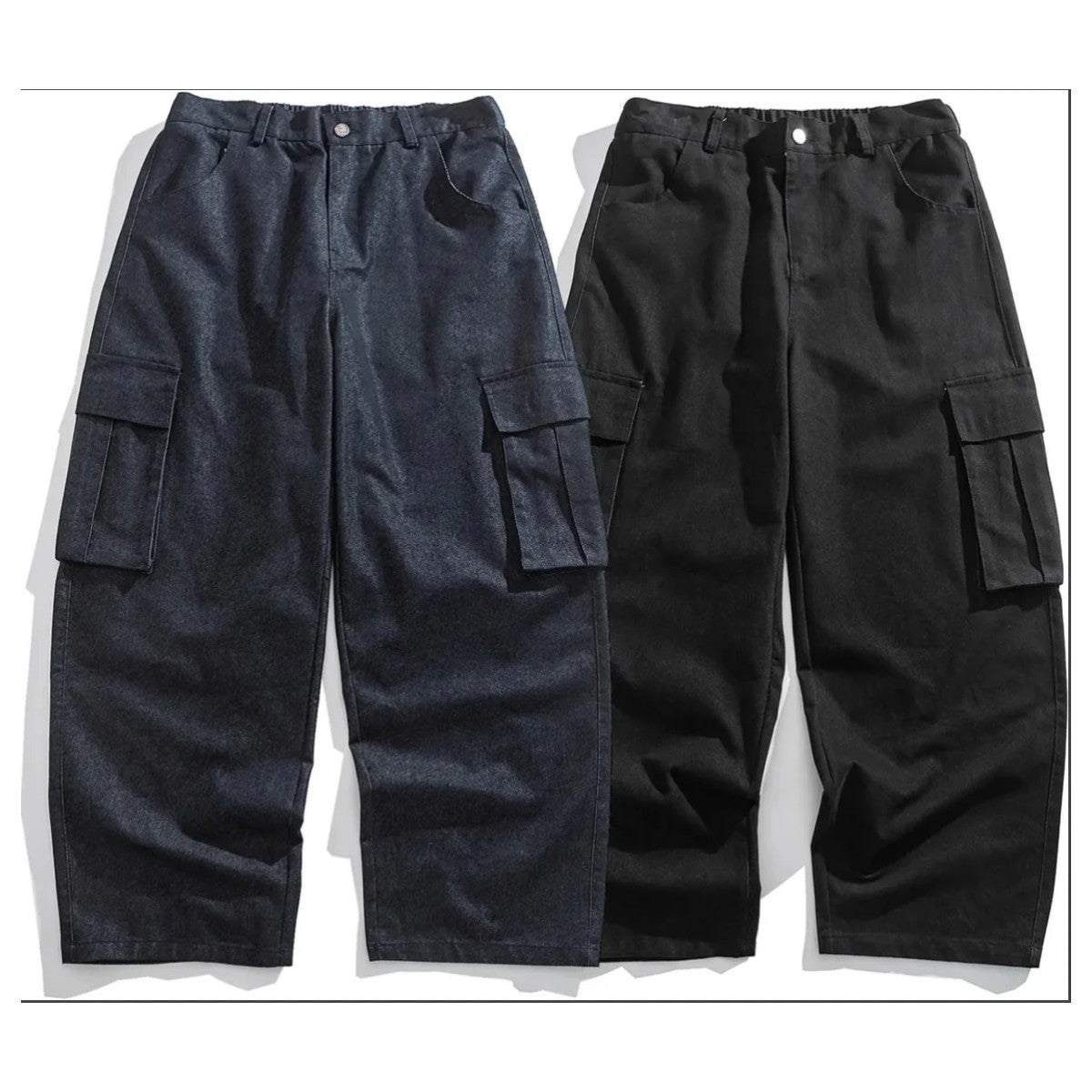サイドポケット　ワイドストレートパンツ　N1850