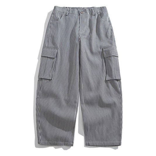 ストライプ　ワークパンツ　N1863