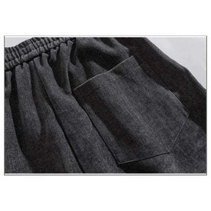 リヨセル混　ウール調　ワイドストレートパンツ　N1867