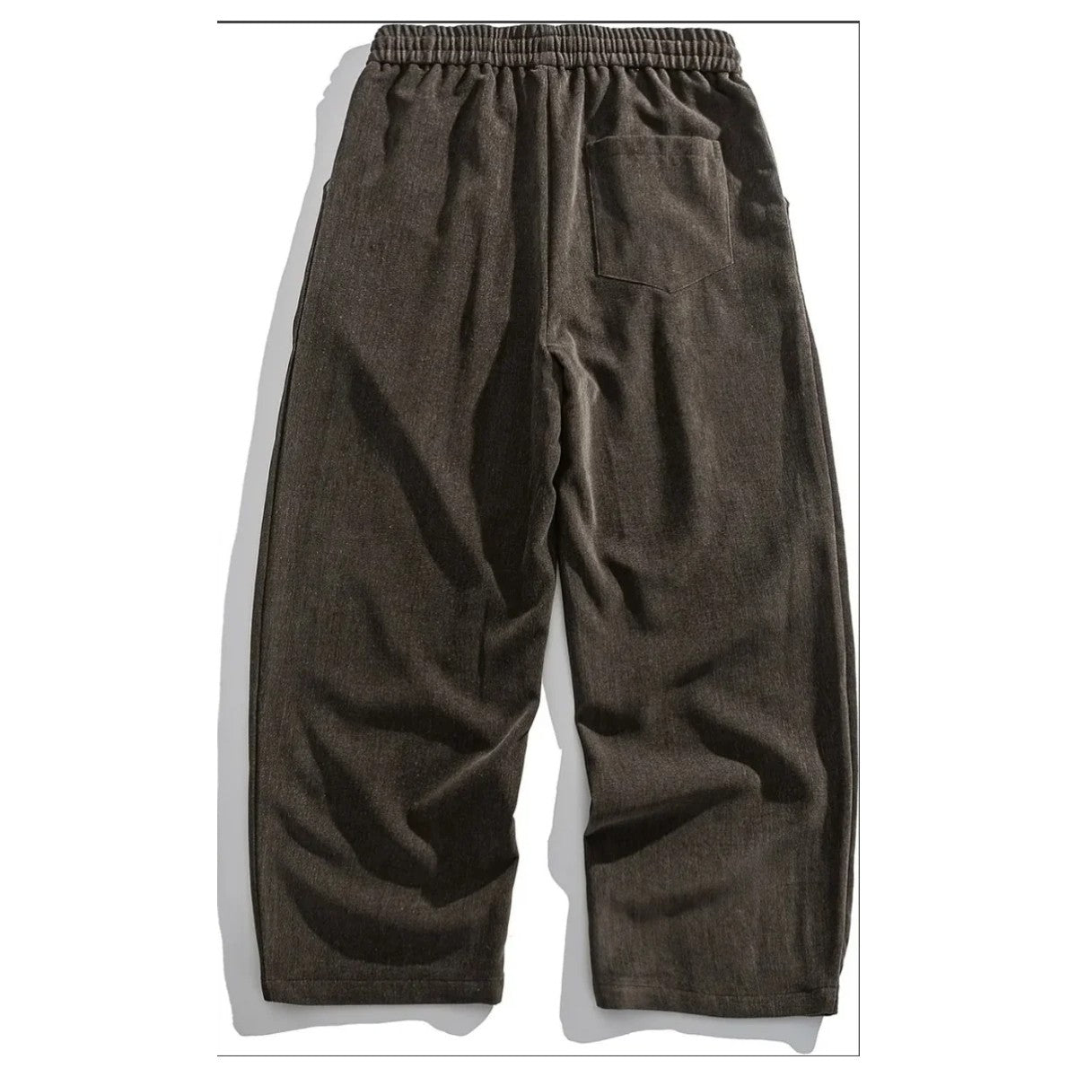 リヨセル混　ウール調　ワイドストレートパンツ　N1867